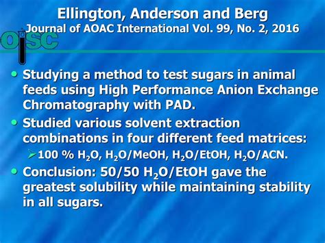 aoac 980.13|Sugar Profile Method by High Performance Anion Exchange .